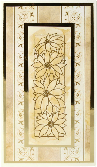 Poinsettia Panel by Lady Stampalot