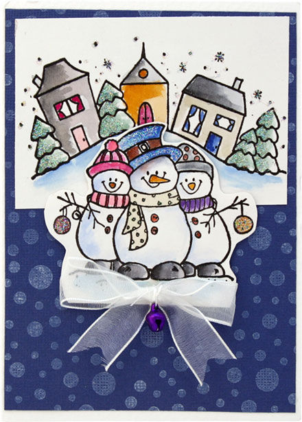 Snowman Village by Lady Stampalot