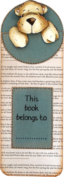 Bear bookmark by Sara Rosamond