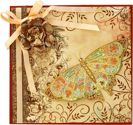 Butterfly floral by Brenda Weatherill