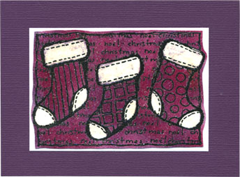 Festive Stocking Trio by Kim Reygate