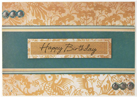 LUSH - Happy Birthday Border by Lady Stampalot