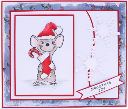 Christmas Joy Mouse by Sara Rosamond