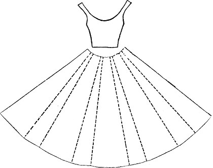 Art Impressions Dress Set (2 Stamps) showing a large dress stamp and a top stamp