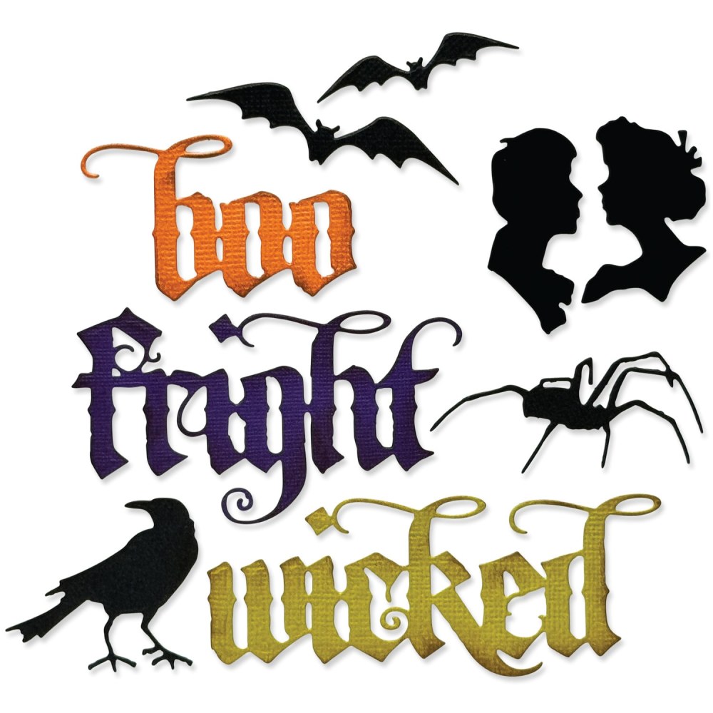 Sizzix Thinlits Die by Tim Holtz Vault Gothic Portraits set of 9 Halloween dies - 2