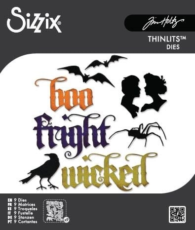Sizzix Thinlits Die by Tim Holtz Vault Gothic Portraits set of 9 Halloween dies