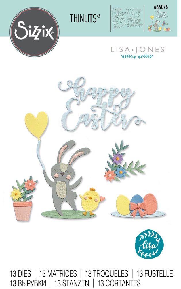 Sizzix Thinlits Die by Lisa Jones Easter Icons (13pcs) die set