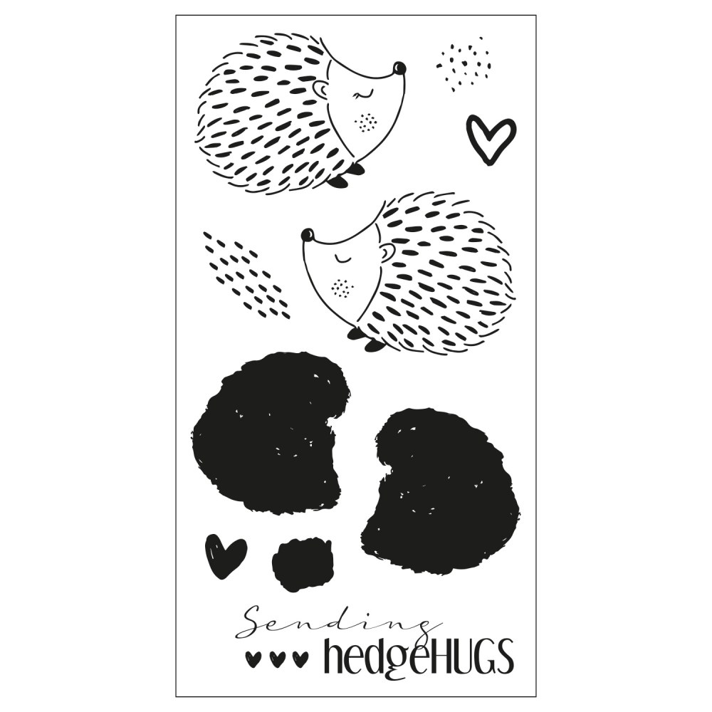Sizzix Layered Stamps by Lisa Jones Hedgehugs (10pcs) clear stamp set - 3