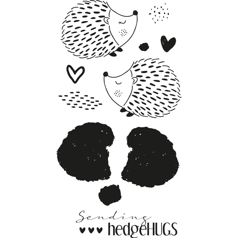Sizzix Layered Stamps by Lisa Jones Hedgehugs (10pcs) clear stamp set - 4