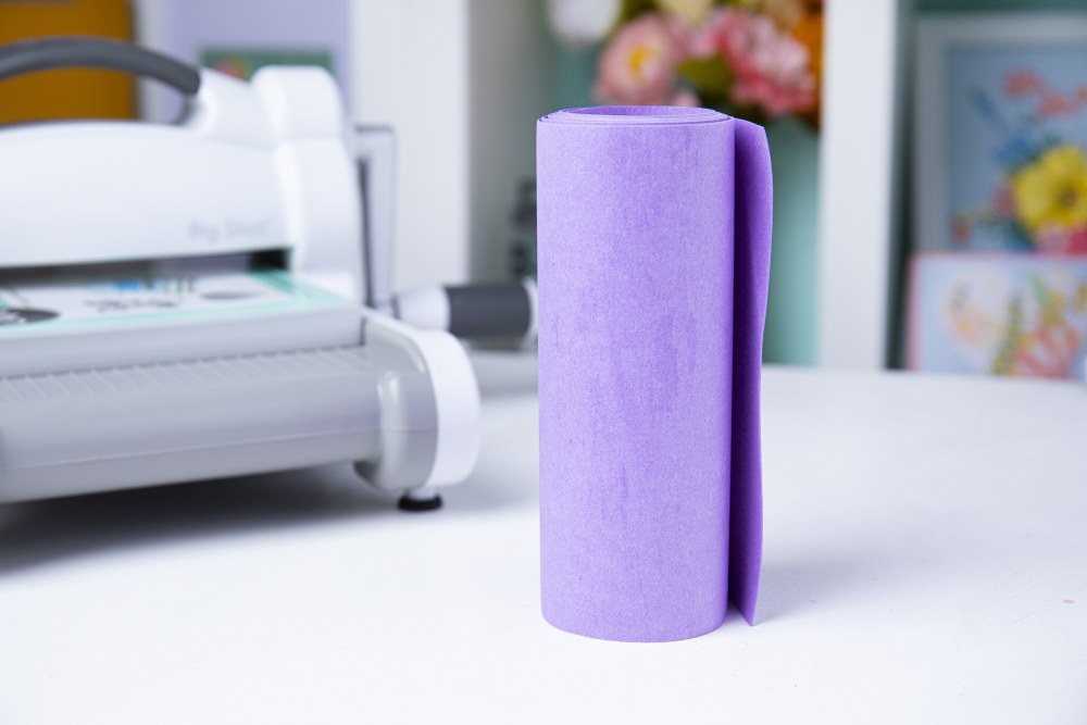 Sizzix Texture Roll 6x48 Inch Lavender Dust cardstock roll - 4