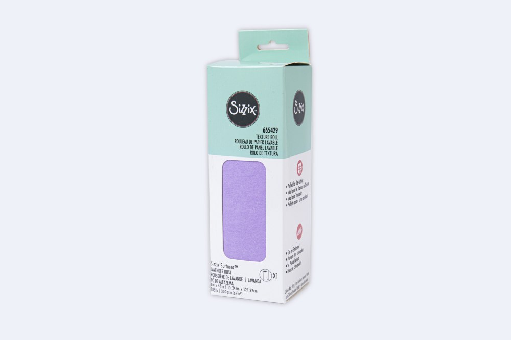Sizzix Texture Roll 6x48 Inch Lavender Dust cardstock roll - 5