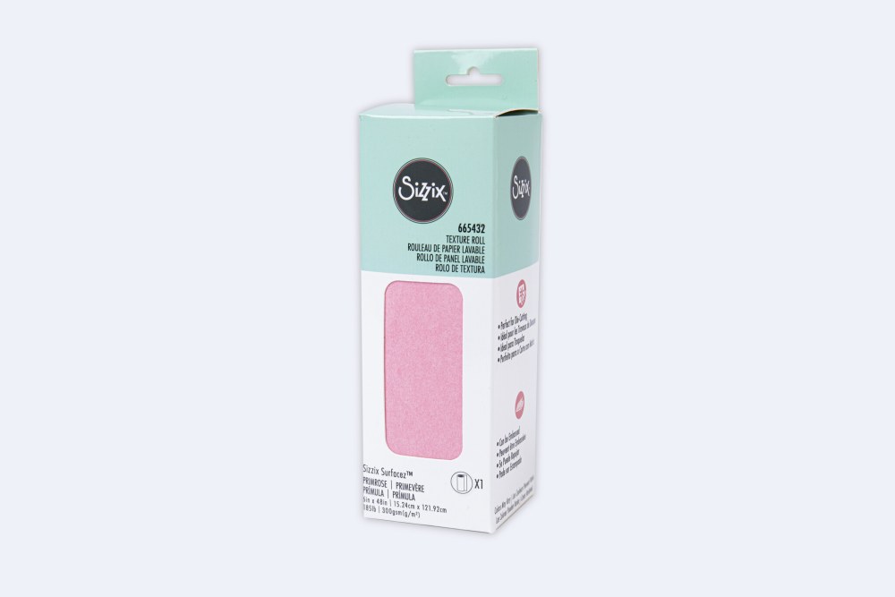 Sizzix Texture Roll 6x48 Inch Primrose cardstock and paper roll - 3