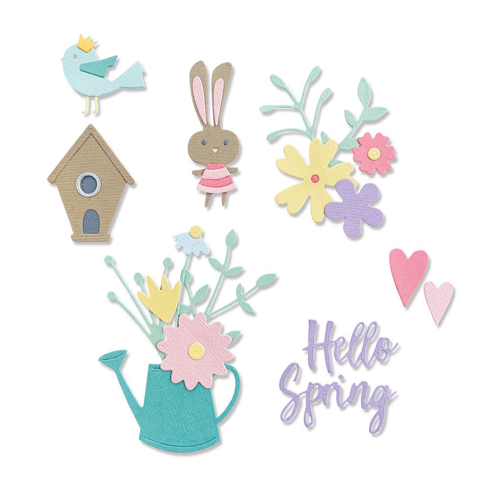 Sizzix Thinlits Die by Olivia Rose Hello Spring (16pcs) set of dies