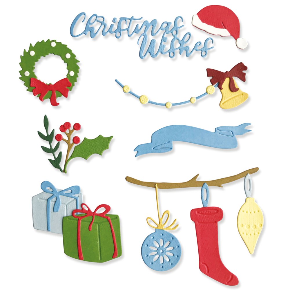 Sizzix Thinlits Die Christmas Decorations set of 20 cutting dies - 4