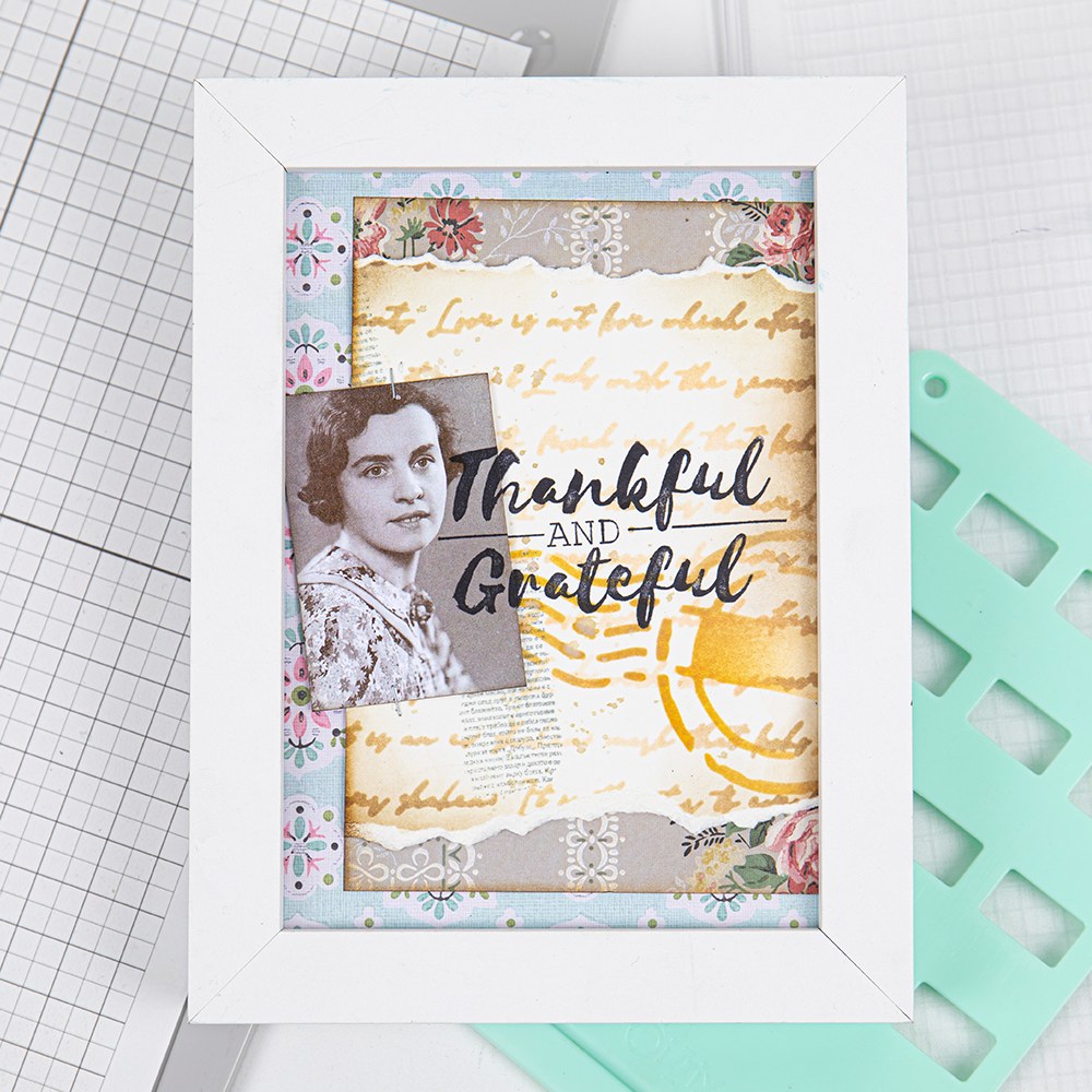 Sizzix Layered Stencils by Olivia Rose Scroll Text, set of four layered stencils with a scroll text design - 5