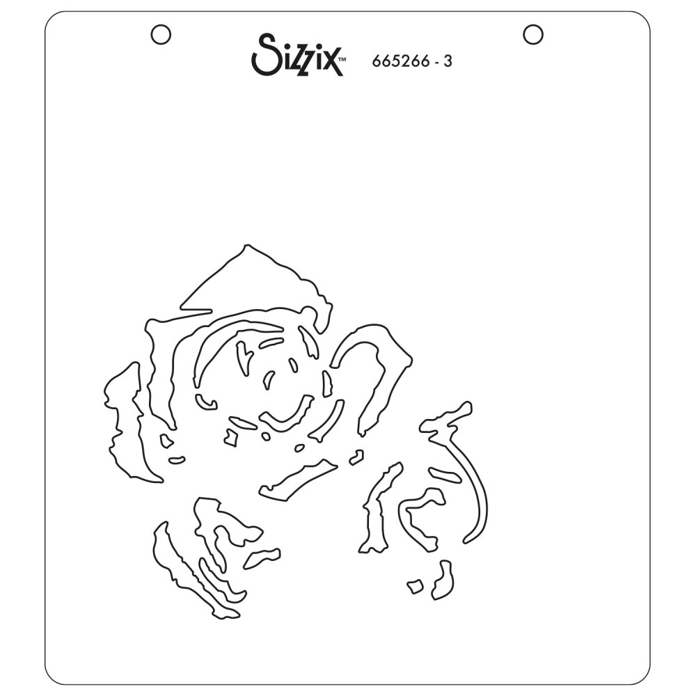 Sizzix Layered Stencils by Olivia Rose Watercolor Roses set of four stencils - 6