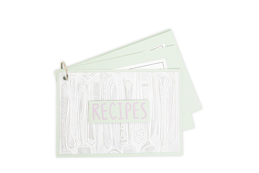 Sizzix 3D Textured Impressions by Eileen Hull Silverware embossing folder with teaspoon-inspired design - 4